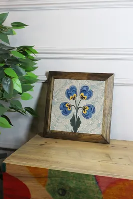 Immagine prodotto di Wallity, Ersytastablo40 - 26, Quadro decorativo incorniciato, Multicolore, 100% PIETRA, 26 x 26 cm