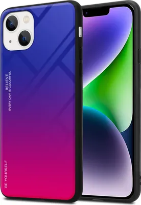 Produktbild von Cadorabo Hülle für Apple iPhone 14 PLUS Schutz Hülle in Schwarz Handyhülle TPU Etui Cover Case Tempered Glas