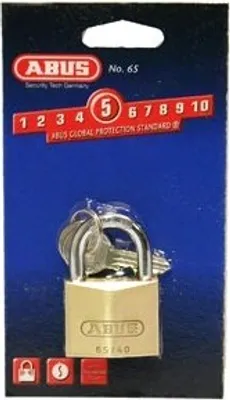 Produktbild von ABUS Vorhängeschloss 65 40 mm Gold - Schlüsselschloss - 5 cm