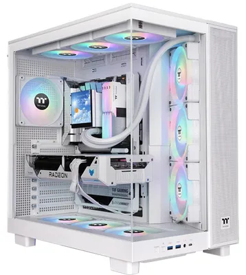 Obrázok produktu pre Thermaltake View 380 XL TG ARGB, Midi Tower, PC, Biela, ATX, micro ATX, Mini-ITX, SPCC, Temperované sklo, Hranie
