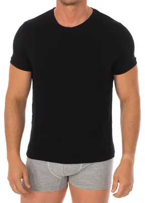 Imagen del producto de Camiseta interior masculina de bambú con mangas cortas, modelo Q603