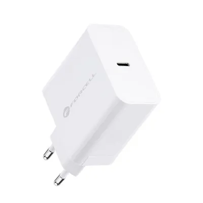 Zdjęcie produktu dla SZYBKA Ładowarka do telefonu Forcell USB C QC4.0 PD 3A PD 45W BIAŁA