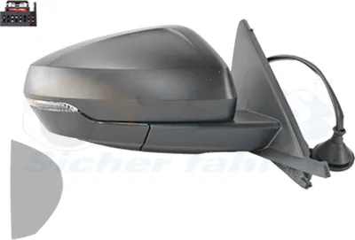 Produktbild von VAN WEZEL 0366806 Außenspiegel Seitenspiegel Rechts für AUDI A1 Sportback (GBA) Konvex Beheizt