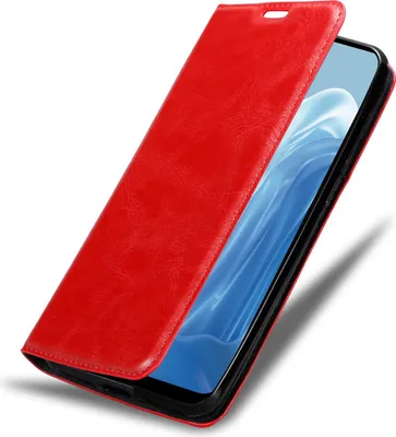 Immagine prodotto di Cadorabo custodia per Realme 7 5G custodia protettiva in rosso custodia per cellulare custodia cover chiusura magnetica