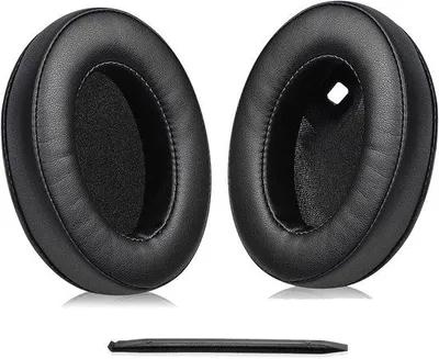 Productafbeelding van Vervangende oorkussens voor Sony WH-1000XM4 (WH1000XM4) koptelefoon - eiwitleer en memoryfoam