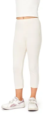 Image de Leggings capri 3/4 pour fille Bellivalini en coton BLV50-280 (écru, 122)