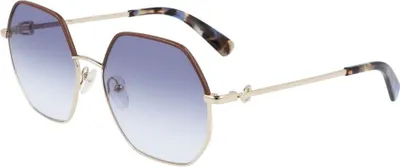 Image de LONGCHAMP LO140SL 719 (719) GOLD/BLUE 58/17/140 FEMALE Lunettes de soleil