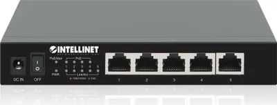Produktbild von INTELLINET 5-Port 2,5G Ethernet PoE+ Switch 55 W 4xPSE Ports