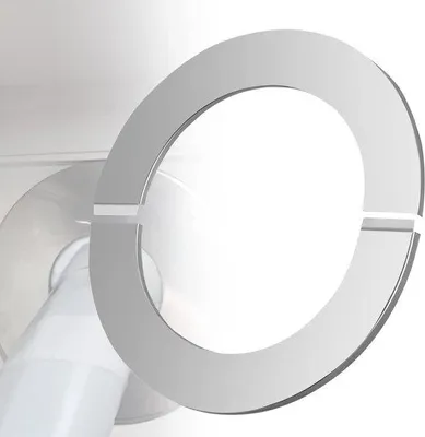 Immagine prodotto di Gancio da parete in acciaio inossidabile - Diviso - Coperchio - Anello per tubo - 100 mm