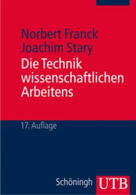 Obrázek produktu pro Die Technik wissenschaftlichen Arbeitens