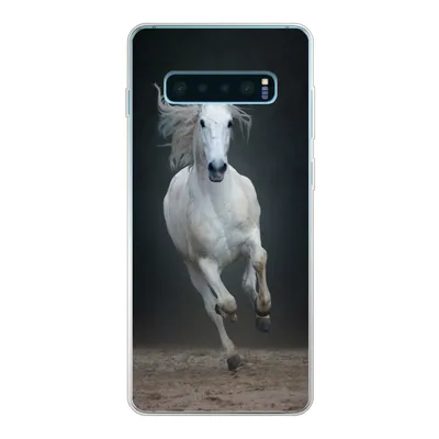 Produktbild von MuchoWow® Handyhülle Schutzhülle Hülle für Samsung Galaxy S10 Plus Pferd - Pilz - Sand Silikon Softcase Handy Hülle - Schutzhülle