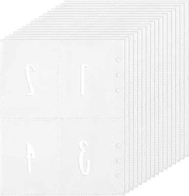 Produktbild von Transparante A5-Mappen-Verpackung mit 25 Fächern für Fotopapier