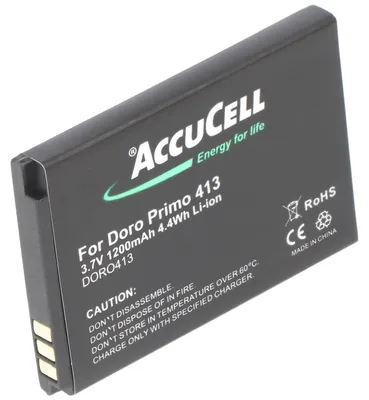 Produktbild von Akku passend für den Doro Primo 413 Akku RCB413 3,7 Volt 1200mAh
