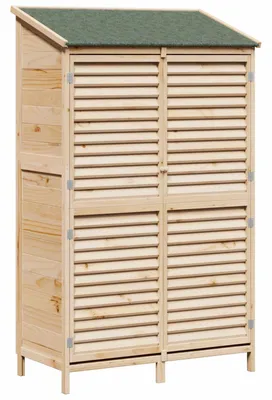 Produktbild von vidaXL Garten Shed Natur 106 x 56 x 176,5 cm Massivholz aus Fichte