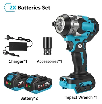 Image de Visseuse à chocs sans fil - embout carré de 1,27 cm - couple de 1 200 Nm - moteur sans balais - 5 vitesses - batterie 18 V - 2 batteries incluses