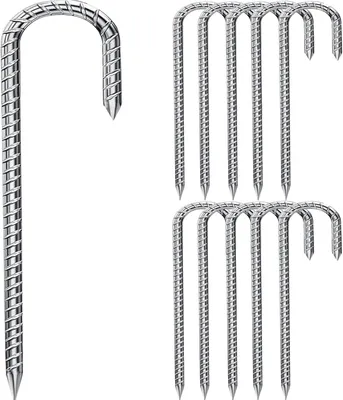 Produktbild von Erdanker 30 cm, 14 Stücke, verzinkter Stahl, für Camping