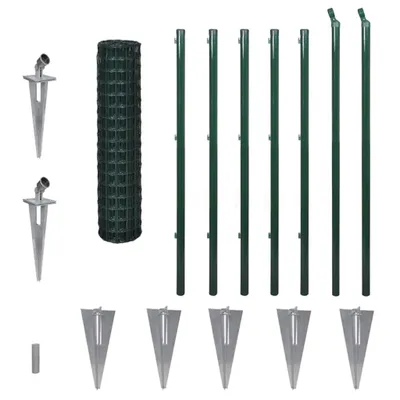 Produktbild von vidaXL Drahtzaun Stahl 10x1,2 m Grün