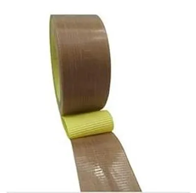 Imagen del producto de Cinta de PTFE - Resistente al calor hasta 300 grados - Autoadhesiva - Fibra de vidrio/revestimiento - 35mm x 10m - Grosor 0,13 mm