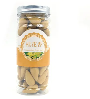 Produktbild von Räucherkegel Set - 60 Stück Osmanthus Räucherkegel - Backflow Räucherkegel