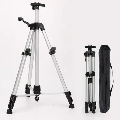 Zdjęcie produktu dla Składany sztaluga malarski - Przenośny statyw - Prezentacja dzieł sztuki - Regulowana wysokość - 54-154 cm - Czarny