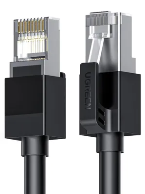 Zdjęcie produktu dla Kabel Ethernet Ugreen Cat6 F/UTP, 0,5 metra, czarny