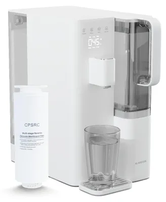 Produktbild von Klarstein VitalPour Umkehrosmoseanlage - 5-Stufen Osmose-Wasserfilter, Heißwasser in 3 Sek., 5L-Tank & 1,5L-Krug, 5 Temperaturstufen, Touch-Display, Kindersicherung, Einfacher Einbau