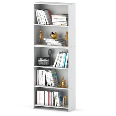 Produktbild von Bücherregal, Büro, Weiß, 70 cm breit, 5 Regale, Loft-Stil