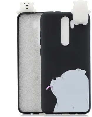 Produktbild von Für Redmi NOTE 8 pro 3D Farbe Malerei Muster Tropfenschutz Weiche TPU Zurück Cover Handy Fall schwarz