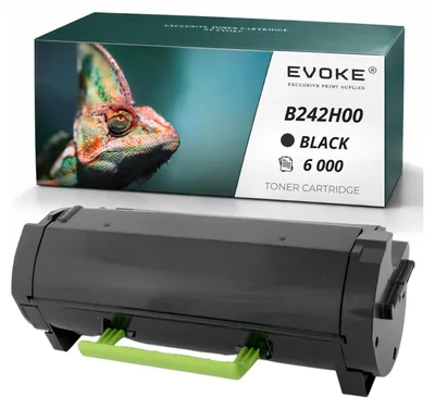 Obrázok produktu pre Kompatibilná tonerová kazeta Evoke pre tlačiareň Lexmark B242H00 LMB242H00, čierna, výtlačnosť 6 000 strán, kompatibilná s modelmi B2338dw, B2442dw, B2546dw, B2650dw, MB2338ad