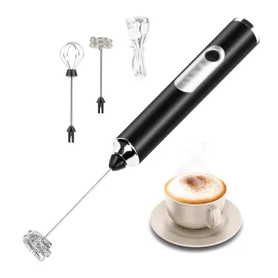 Image de Fouet électrique Mousseur à lait de bœuf Mousseur à café à main Fouet sans fil Blancs d'œufs Crème Gâteau Mixer