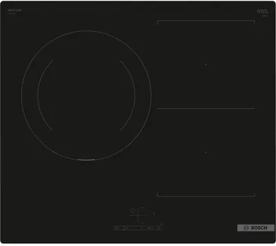 Image de Table de cuisson vitrocéramique 60cm 3 foyers 7400w noir - Bosch - PVJ611BB6E -