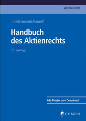 Obrázek produktu pro Handbuch des Aktienrechts