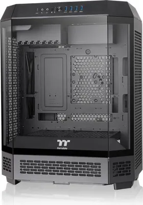 Obrázek produktu pro Počítačová skříň THERMALTAKE The Tower 600, midi tower, ATX, 2 ventilátory 140 mm, černá, 3 panely z tvrzeného skla