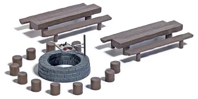 Produktbild von Busch M-Set:Waldgrillplatz H0 7781