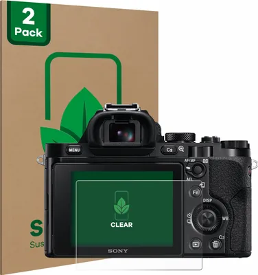Produktbild von 2x ScreenLeaf Schutzfolie für Sony Alpha 7 (ILCE-7) nachhaltiger Displayschutz Display Schutz Folie Klar Transparent