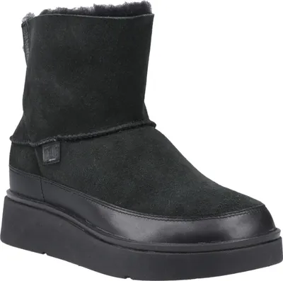 Immagine prodotto di FitFlop - Stivaletti donna "Gen-FF", mini, pelle FS11658 (38 EU) (Tutto nero)