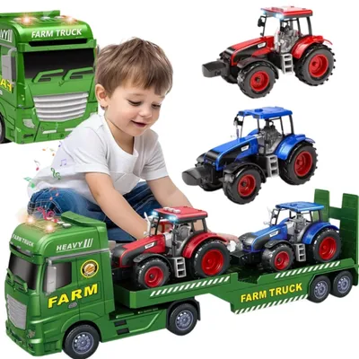 Produktbild von WOOPIE Abschleppwagen mit Traktoren – Bauernhof, Lichter, Geräusche