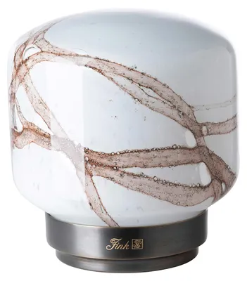 Produktbild von MELLUX LED Leuchte - braun/weiß - Glas/Eisen - H. 21cm x Ø 19,5cm