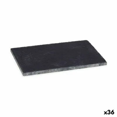 Obrázek produktu pro Podnos na svačinu z černé břidlice 10 x 0,5 x 15 cm (36 ks)