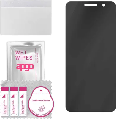 Produktbild von apgo Hybrid Privacy Schutzglas, Matt, kompatibel mit Alcatel 1 (2022), Anti-Spy, toller Ersatz für Hartglas, kratzfester Displayschutzglas, Displayschutz, Full Glue
