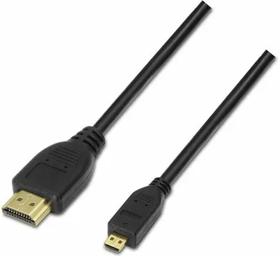 Image de Aisens - câble micro hdmi high speed / hec, a/m-d/m, noir, 0,8m
