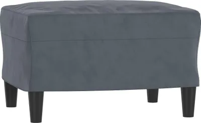 Produktbild von vidaXL Fußhocker Dunkelgrau 60x50x41 cm Samt