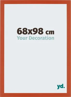 Produktbild von Bilderrahmen, 68x98 cm, Orange, MDF, Mura