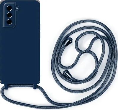 Produktbild von Handykette für Samsung Galaxy S21 FE Hanyhülle mit Band Hülle mit Kodel Smartphone Halskette in Blau