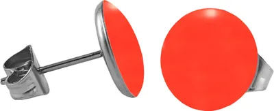 Produktbild von Chirurgenstahl Ohrstecker Emaille Farbe - Leuchtend Rot Größe - 5 mm