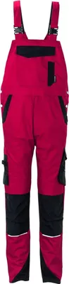 Produktbild von Planam Latzhose Norit Herren Gr. 54 rot/schwarz