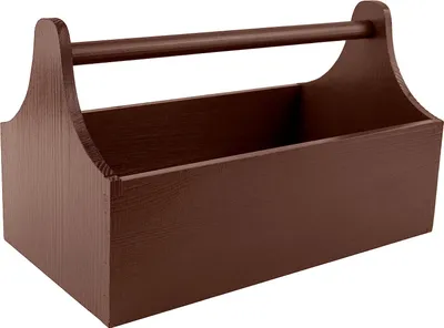 Produktbild von Creative Deco Werkzeugkiste Holz | Werkzeugkasten aus Holz | Maße 34 x 18 x 20,5 cm (+/- 0,5 cm) | Werkzeugkoffer leer | Braune Toolbox mit Griff | Männerhandtasche | Geschenkbox