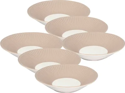 Produktbild von Greengate Alice Pastateller creamy fudge 23cm Set6