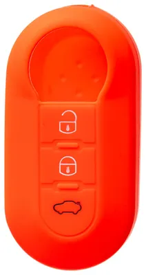 Produktbild von Schlüsselhülle Fiat - Schlüsselcover Fiat - Schlüsselgehäuse Fiat - Silikonhülle Fiat 500