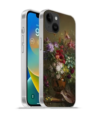 Produktbild von MuchoWow® Handyhülle Schutzhülle Hülle für Apple iPhone 14 Plus - Soft case Stilleben mit Blumen in einer griechischen Vase - Alte Meister - Kunst Silikon Softcase Handy Hülle - Abbildung